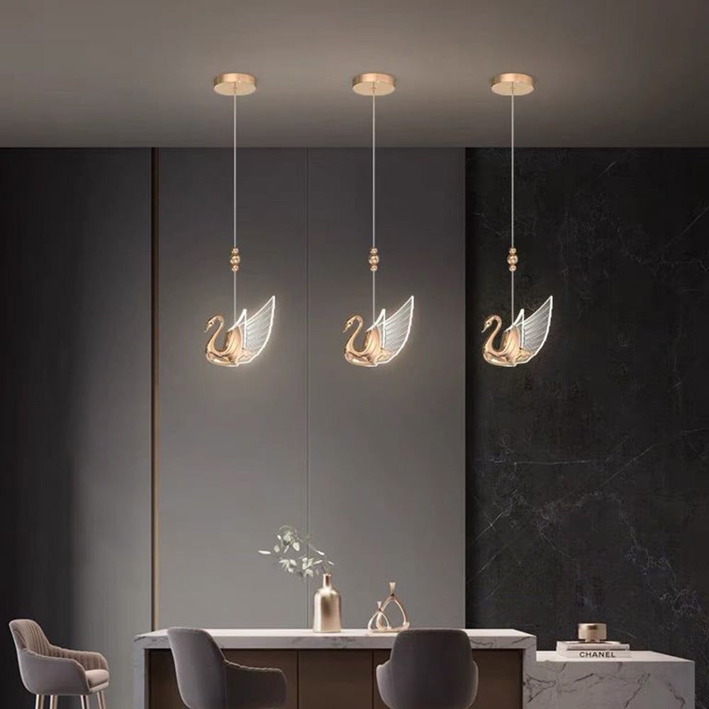 Kady Schwan Pendelleuchte, 2 Farbe - Lumpaz