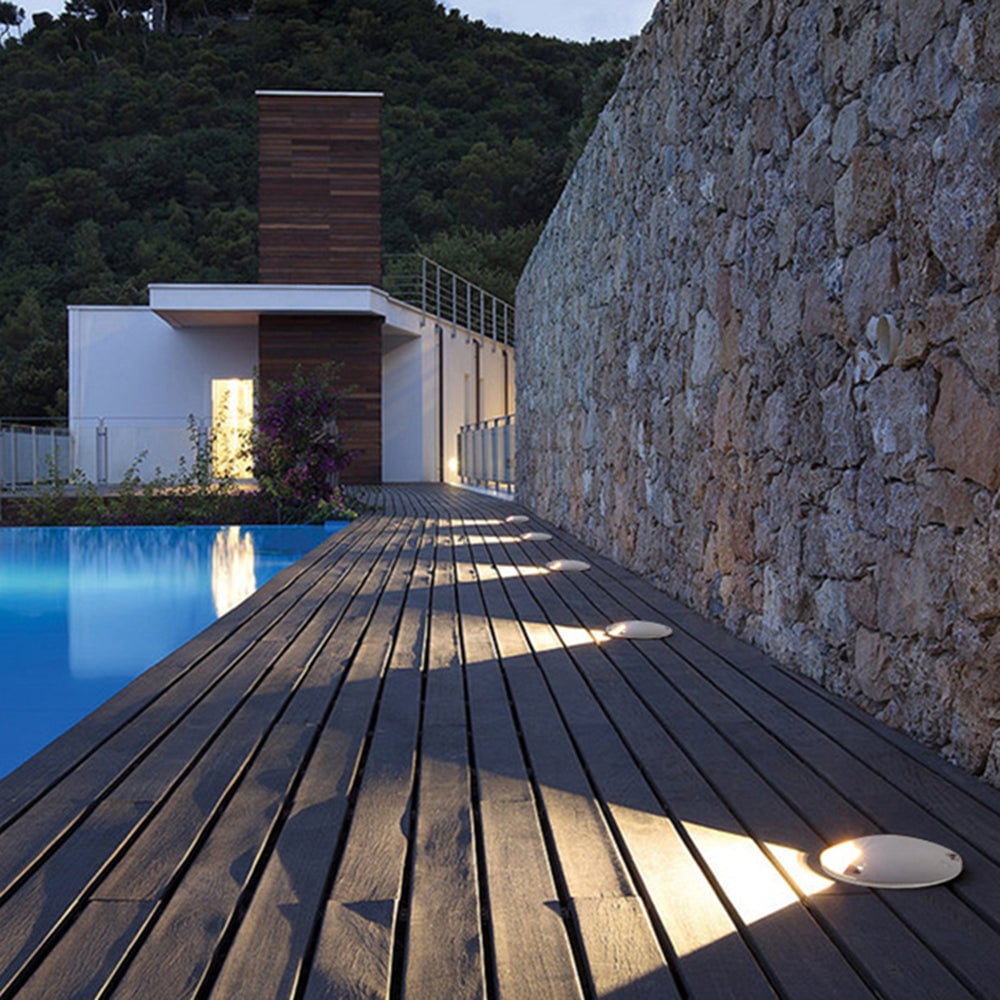 Orr Außen-Treppenleuchte/Außen-Bodeneinbaustrahler, 4 Stile - Lumpaz