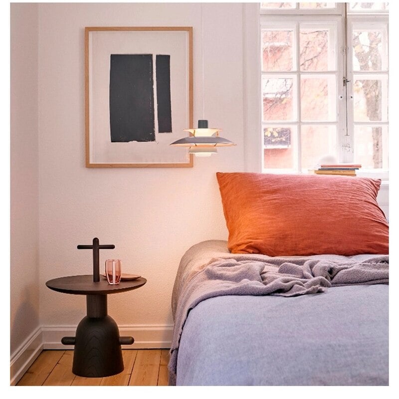 Moderne Macaron Regenschirm Pendelleuchte. Rauchviolett & Grau - Lumpaz