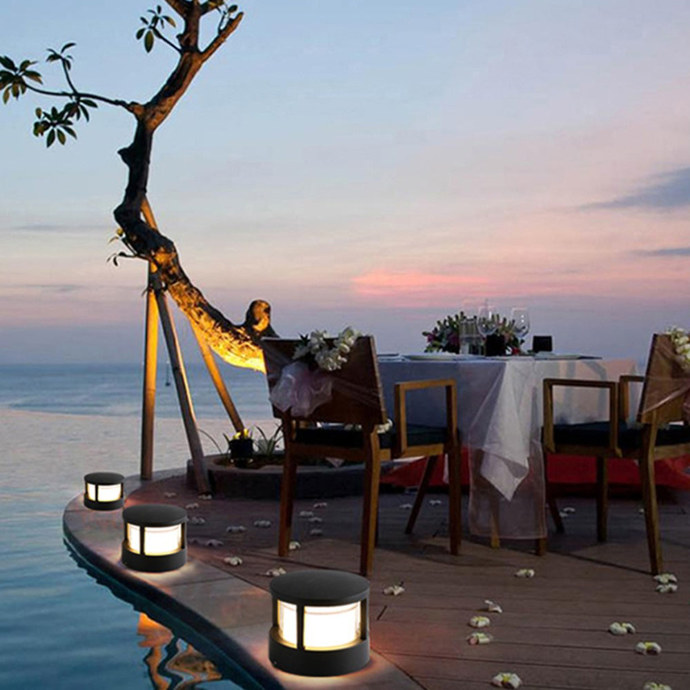 Pena Schwarz & Weiß Außensockelleuchte,  ∅11/16CM - Lumpaz