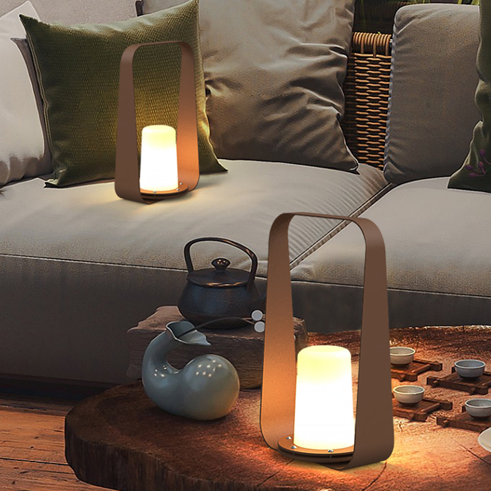 Orr Minimalistisch Wiederaufladbar Außenleuchte Kerzenform , 18CM Lang - Lumpaz