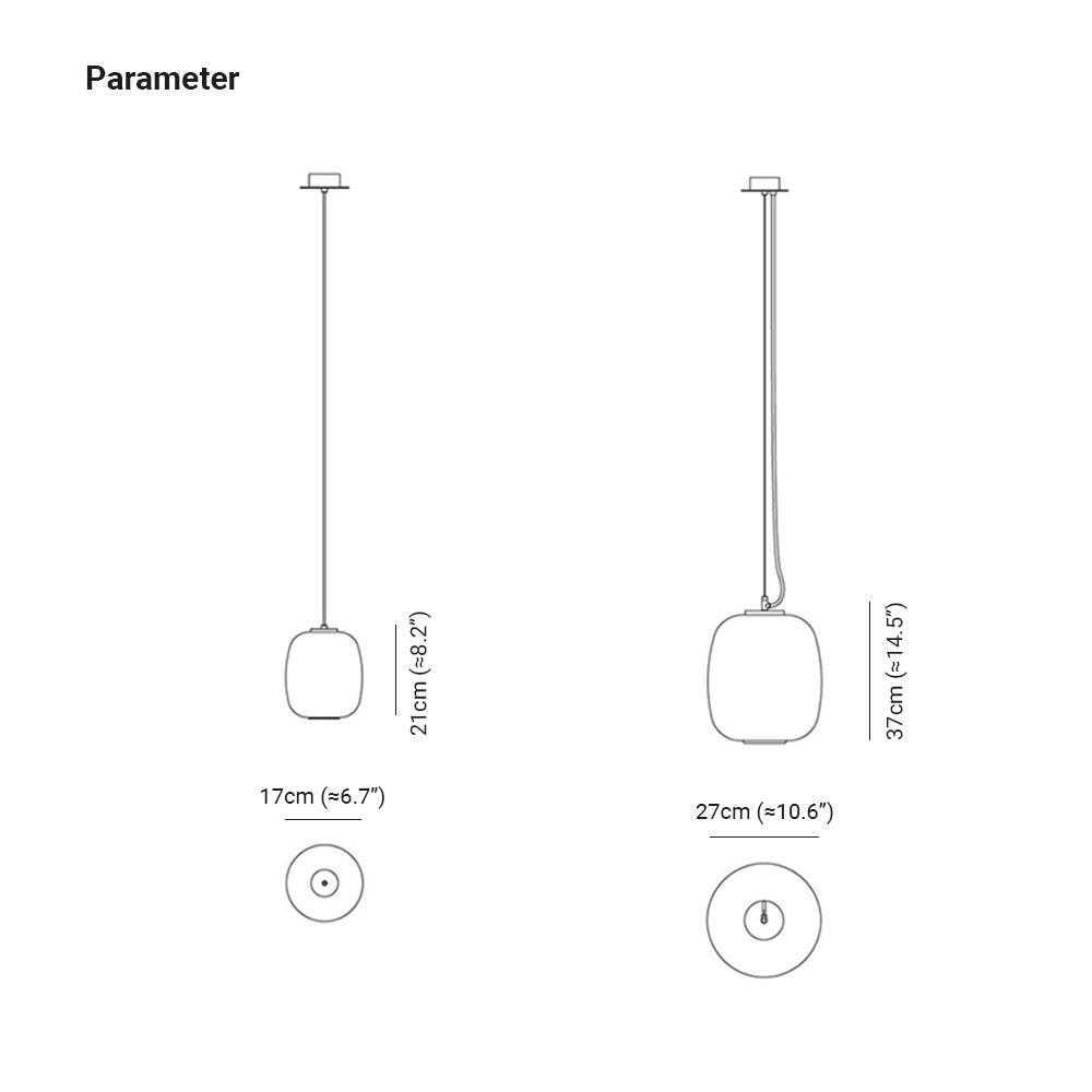 Valentina Außenpendelleuchte, ∅17CM/27CM - Lumpaz