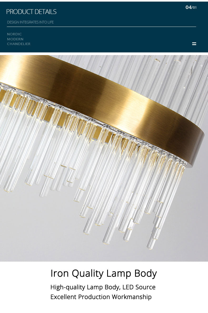 Marilyn Moderne Luxuriöse Kristall Kronleuchter, ∅50CM - Lumpaz