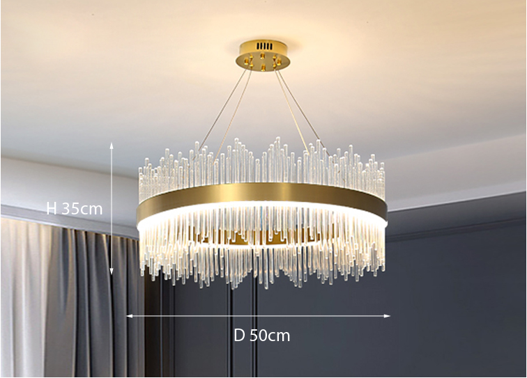 Marilyn Moderne Luxuriöse Kristall Kronleuchter, ∅50CM - Lumpaz