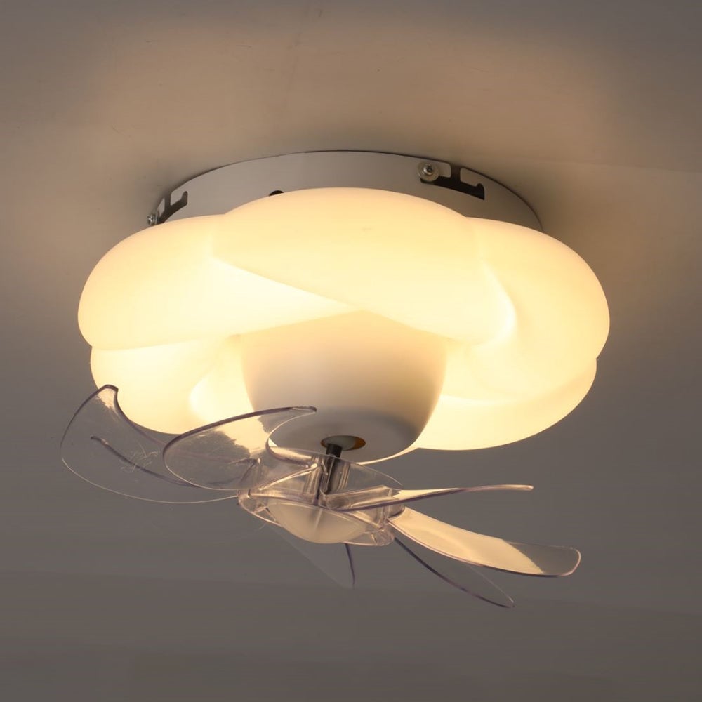 Minori Deckenventilatoren mit Beleuchtung Weiß, 2 Stile, ∅30CM - Lumpaz