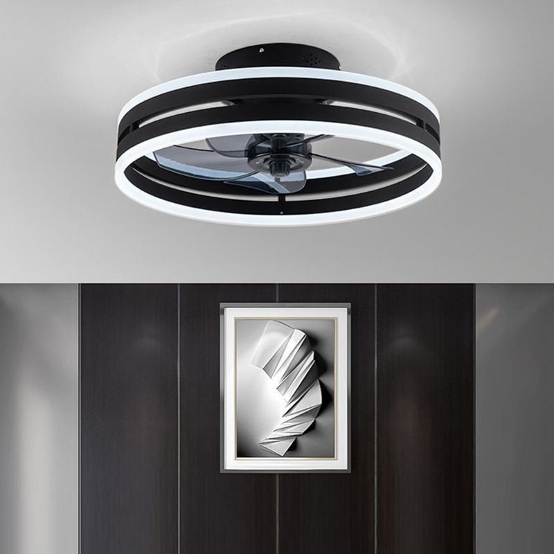 Alessio Deckenventilator mit Beleuchtung Doppel-Layer, 2 Farben, ∅40/50CM - Lumpaz