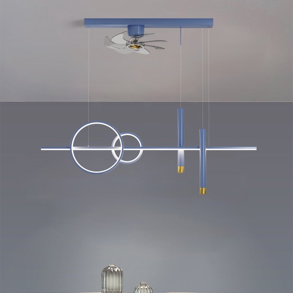 Madina Deckenventilator mit Beleuchtung 6 Stile, ∅100CM - Lumpaz