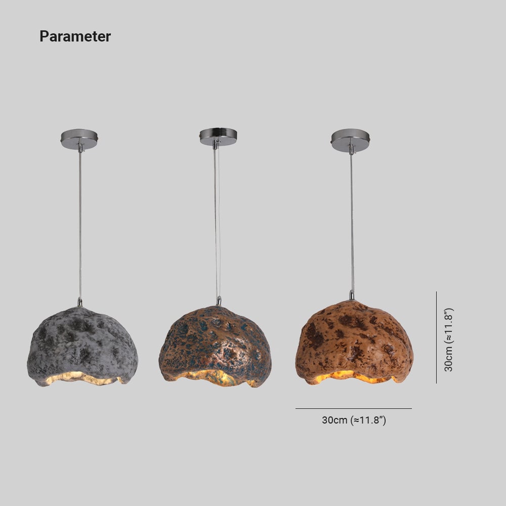 Byers Pendelleuchte Unregelmäßige Form Harz, 3 Farben, ∅30CM - Lumpaz