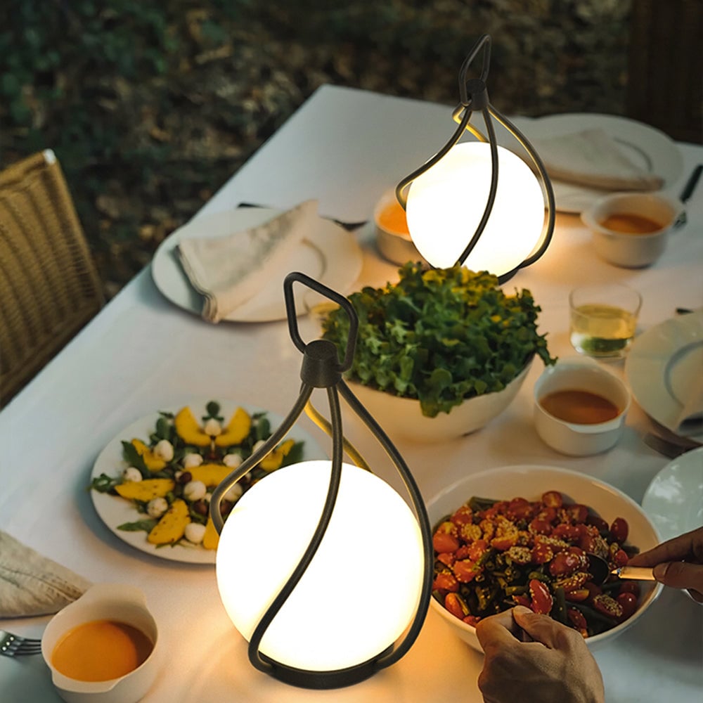 Valentina Außenpendelleuchte, Wiederaufladbar, 2 Farben - Lumpaz