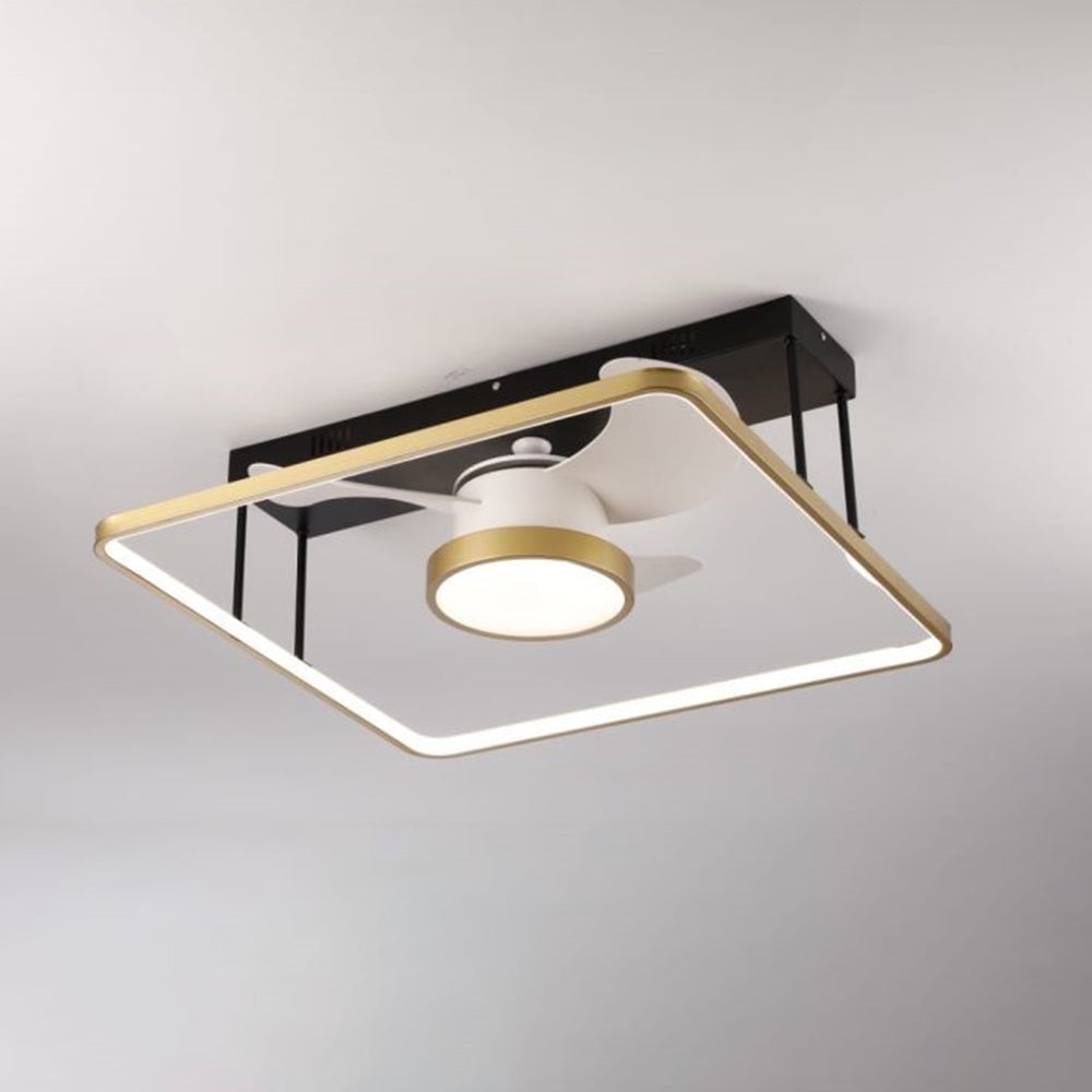 Kelley Deckenventilator mit Beleuchtung Gold, 3 Stile, ∅45/62/110CM - Lumpaz