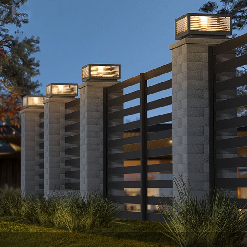 Riley Außensockelleuchte Metall, Quader, Breite 25/31/41CM - Lumpaz