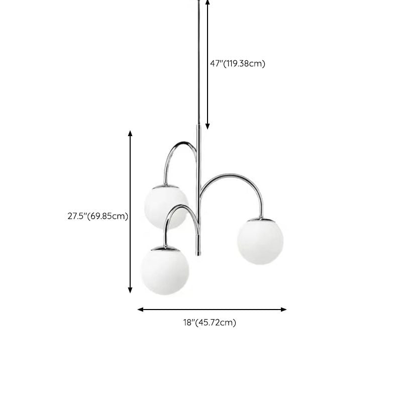 Valentina Pendelleuchte Chrom, 3-flammig - Lumpaz