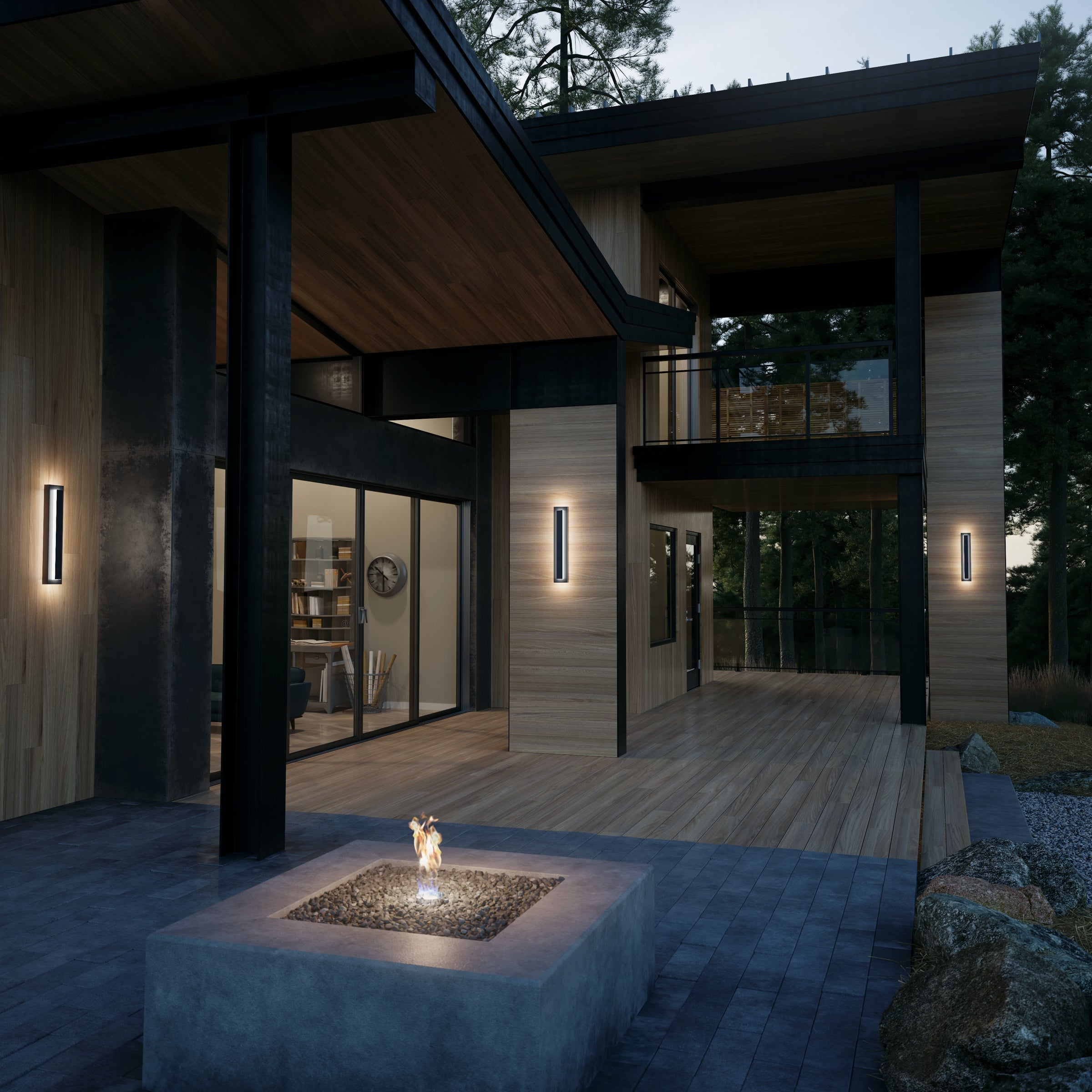 Edge Außenwandleuchte Wasserdicht, 20CM/38CM/66CM/90CM Lang - Lumpaz