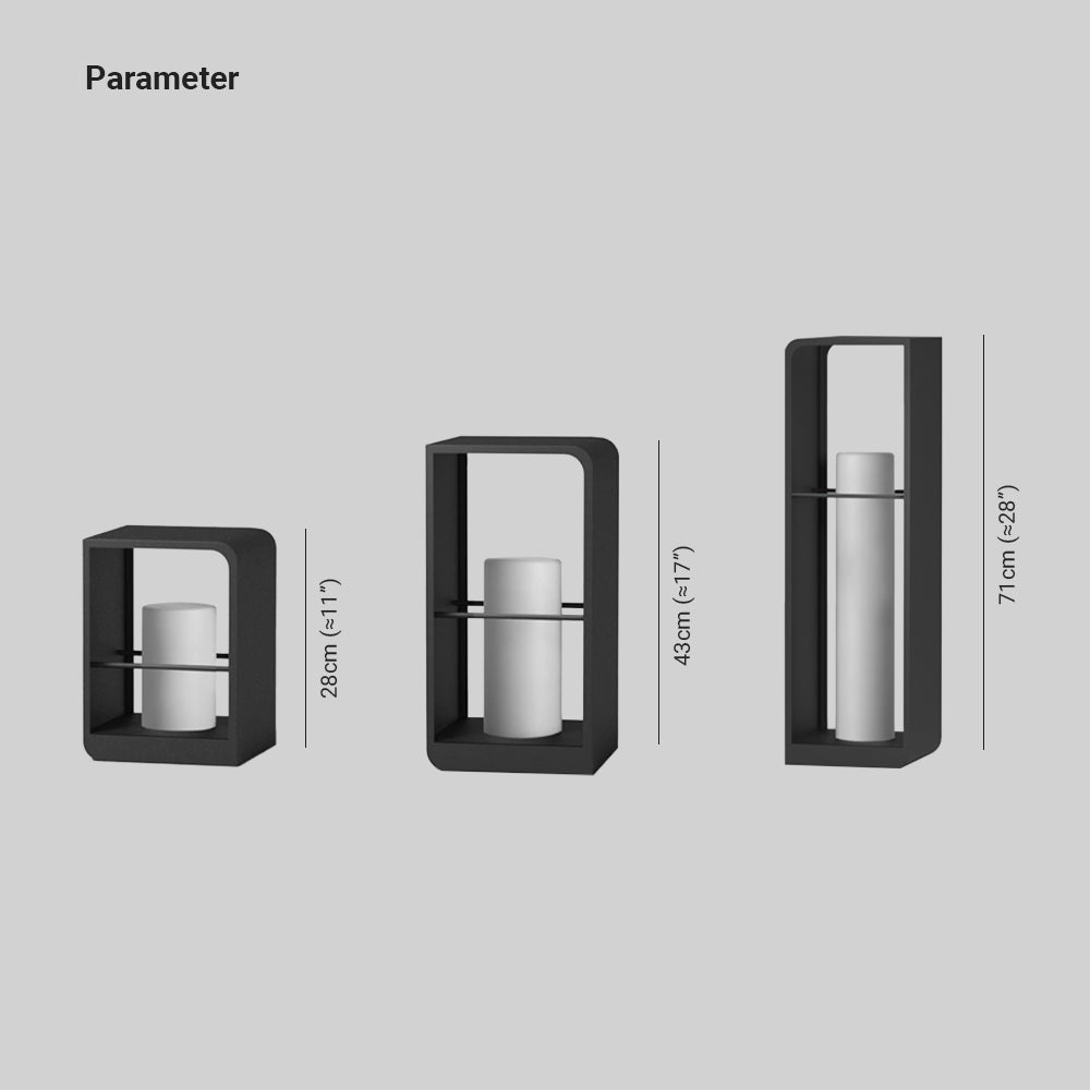 Pena Außensockelleuchte, Solar, Minimalistisch, 28/48/68CM Lang - Lumpaz