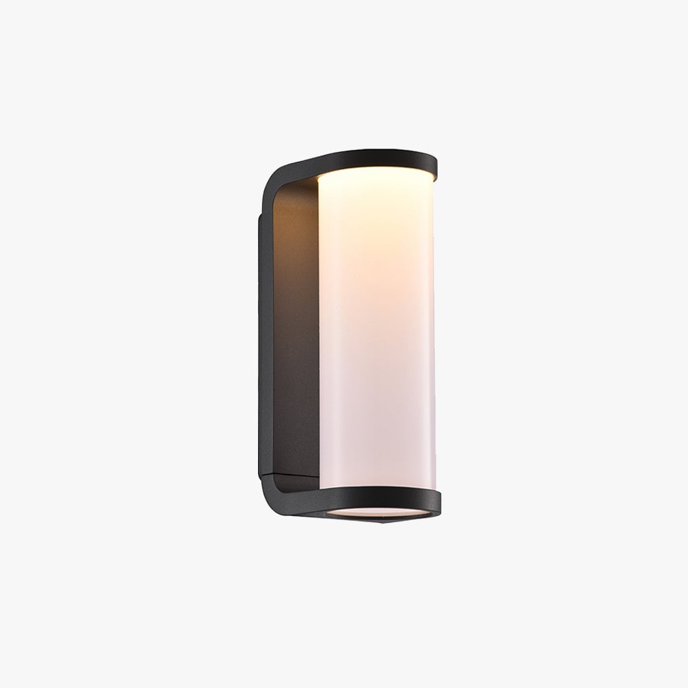 Orr Modern Außenwandleuchte Schwarz & Weiß, 20CM Lang - Lumpaz
