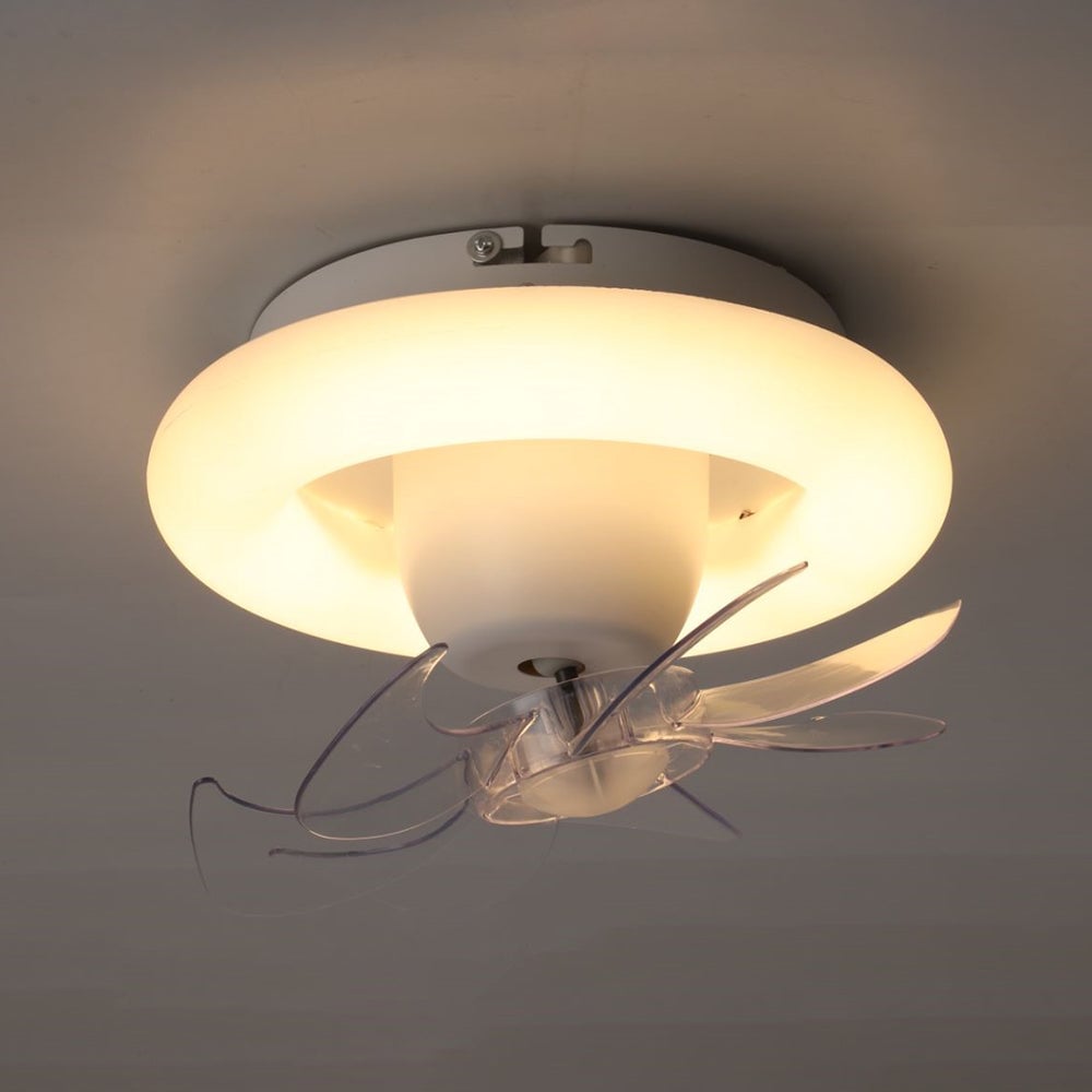 Minori Deckenventilatoren mit Beleuchtung Weiß, 2 Stile, ∅30CM - Lumpaz