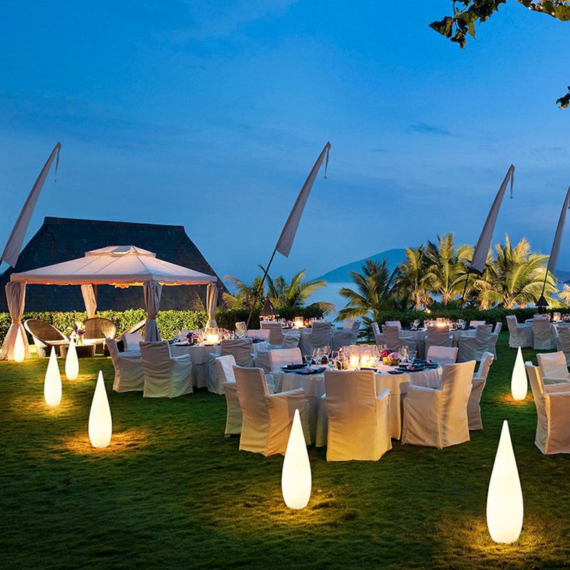 Pena Außen-Wegeleuchte Wassertropfen Wiederaufladbar, ∅24/35/45CM - Lumpaz