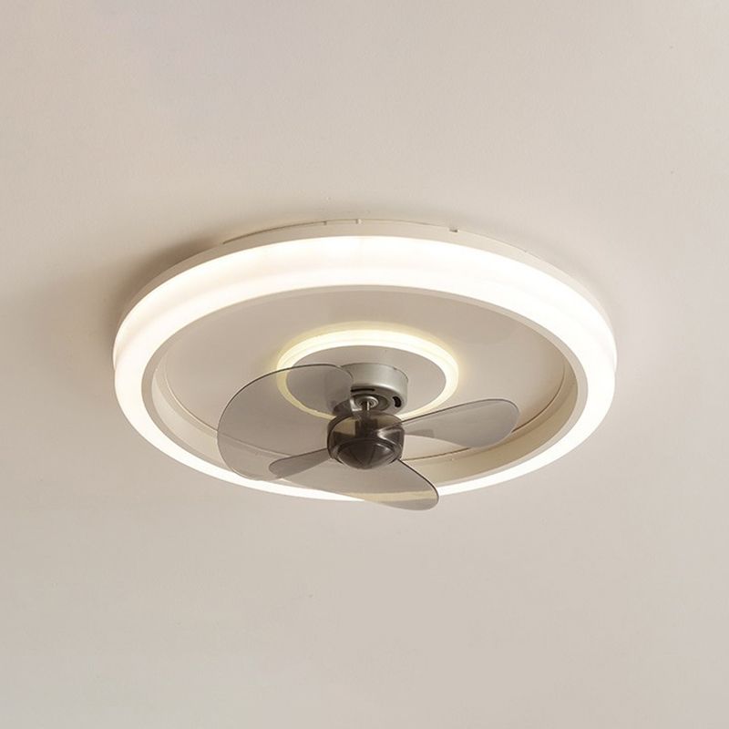 Edge Deckenventilator mit Beleuchtung 2-Licht Ring, 4 Farben, ∅50CM - Lumpaz