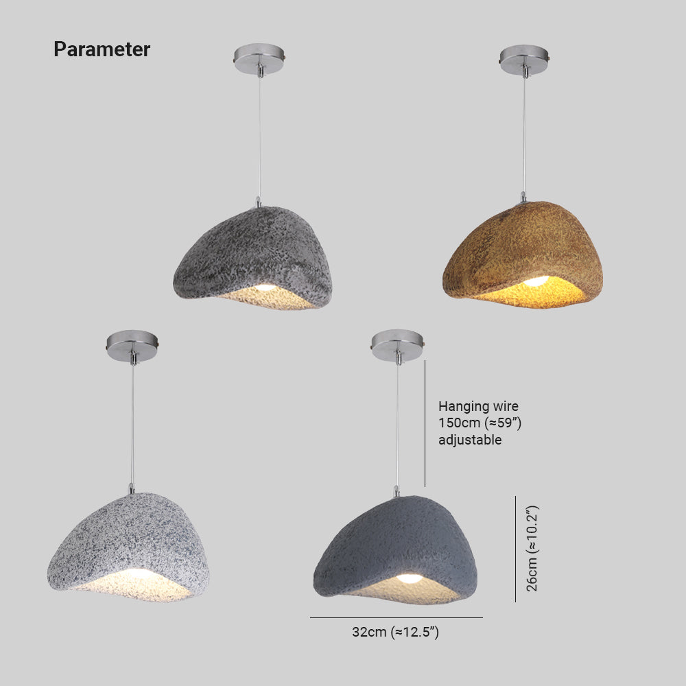 Byers Pendelleuchte Brot Form Harz, 4 Farben，∅ 32CM - Lumpaz