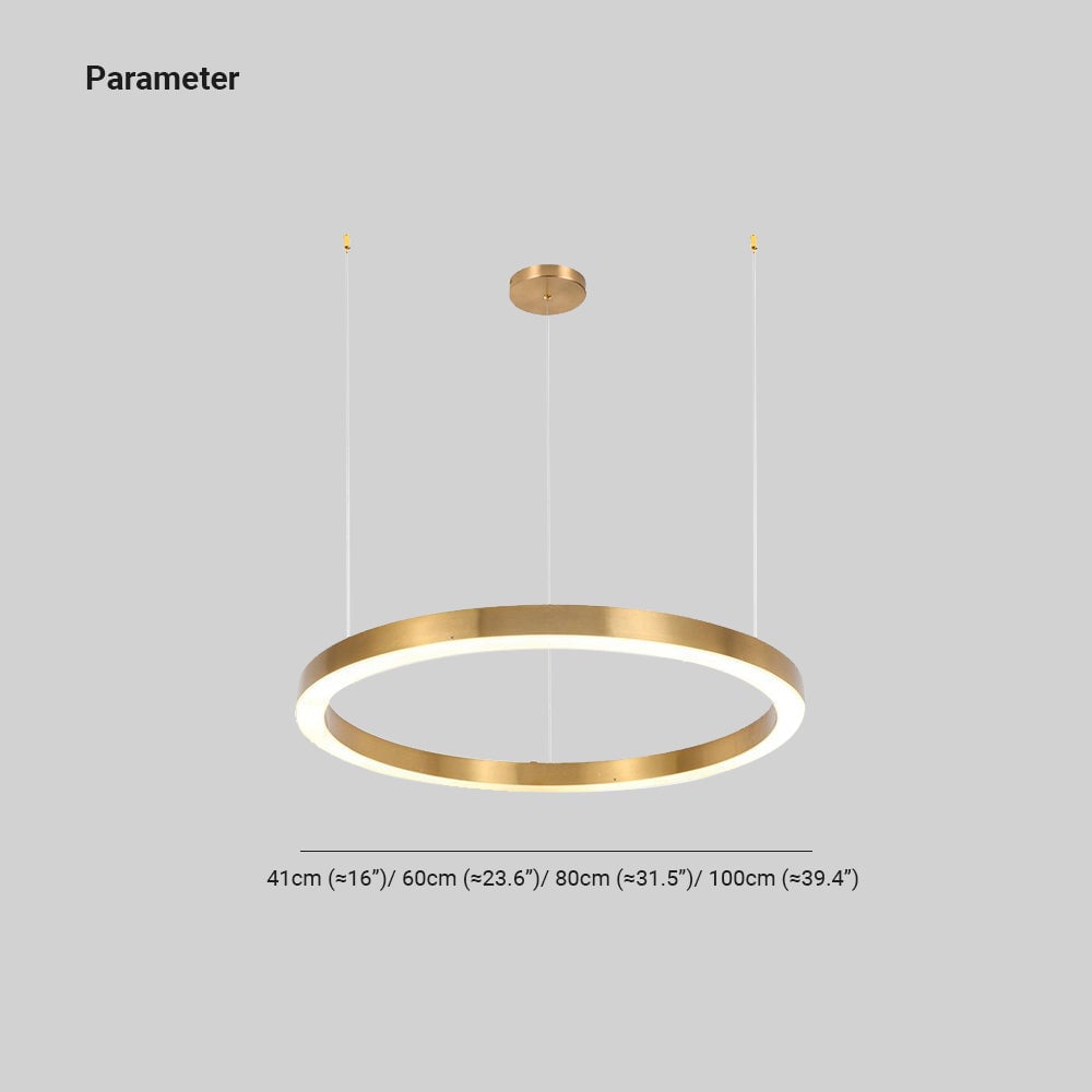 Arisha Pendelleuchte Gold, ∅41CM/60CM/80CM/100CM - Lumpaz