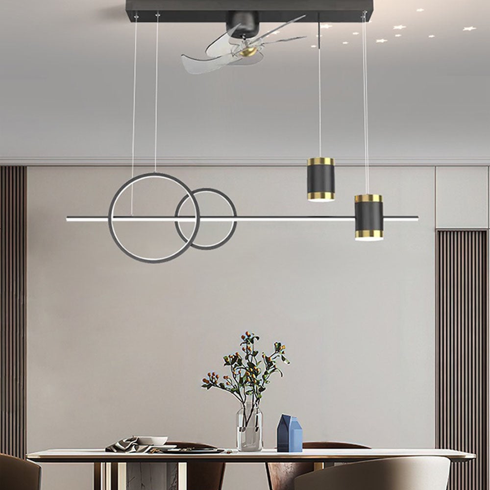 Madina Deckenventilator mit Beleuchtung 6 Stile, ∅100CM - Lumpaz