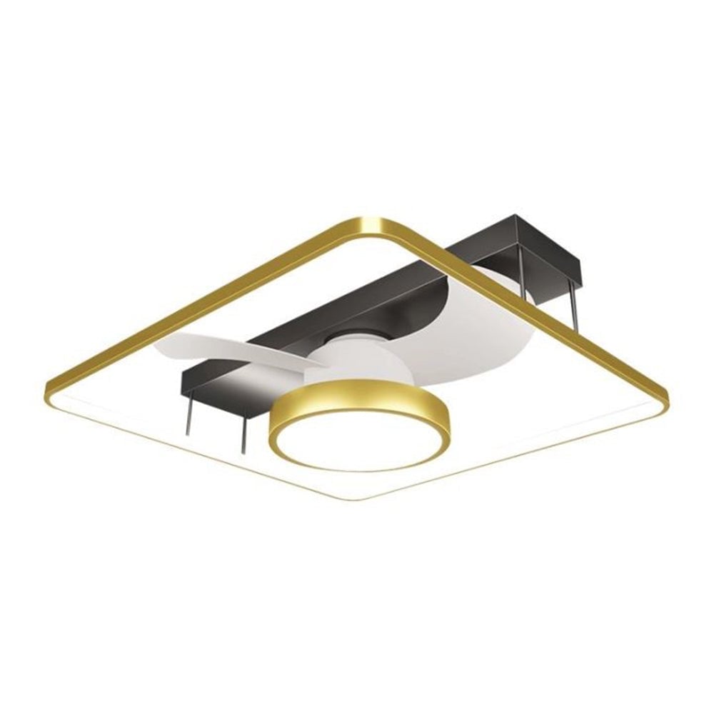 Kelley Deckenventilator mit Beleuchtung Gold, 3 Stile, ∅45/62/110CM - Lumpaz
