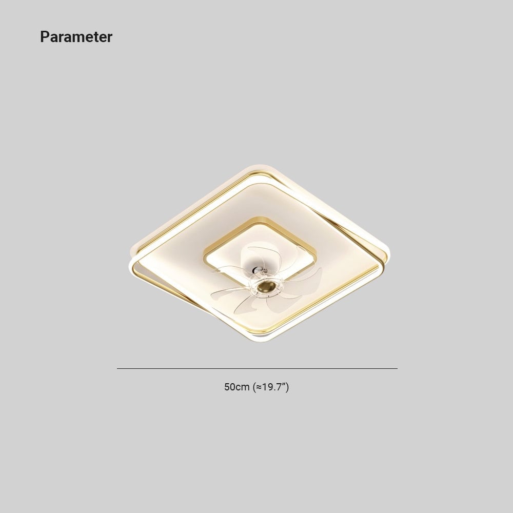 Kelley Deckenventilator mit Beleuchtung Gold, 5 Stile, ∅50/90/110CM - Lumpaz