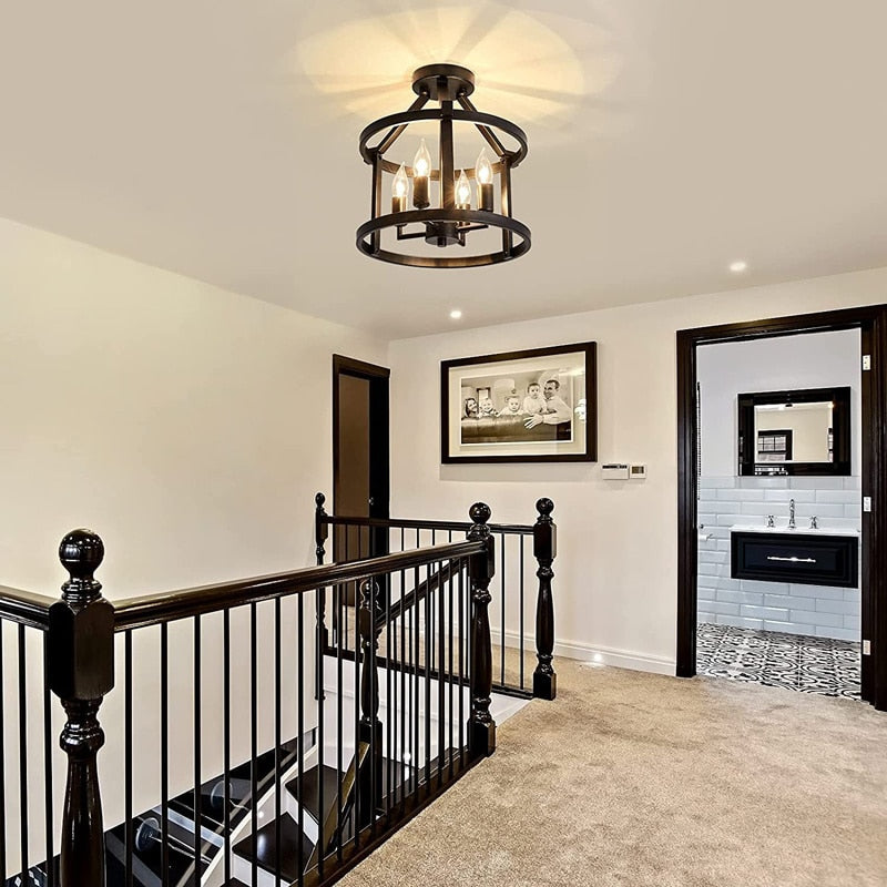 Alessio  Deckenleuchte Halbfertig, 4-flammig - Lumpaz