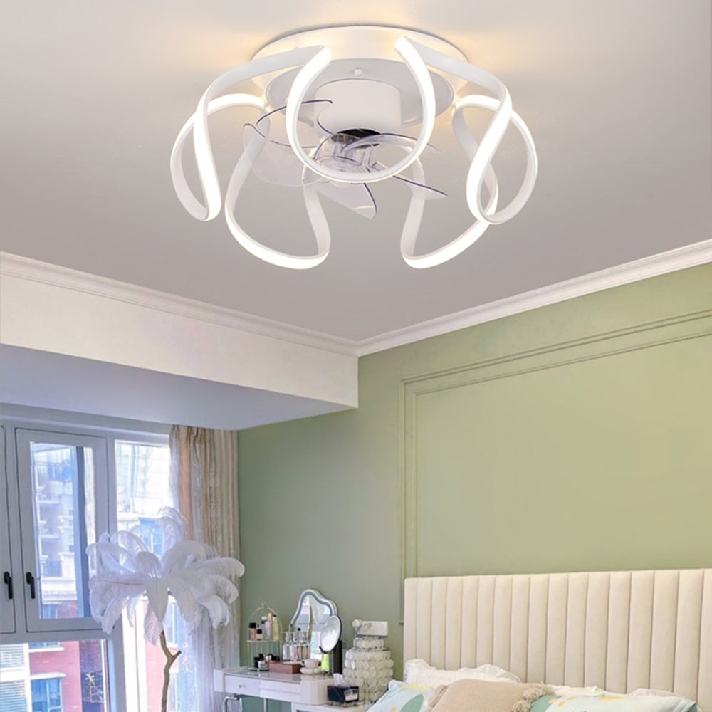 Lacey Basis Deckenventilator mit Beleuchtung, 3 Farben, ∅50CM - Lumpaz