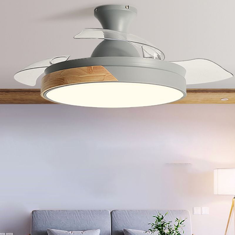 Morandi Deckenventilator mit Beleuchtung Klare Blätter, 5 Farben, ∅90/100CM - Lumpaz