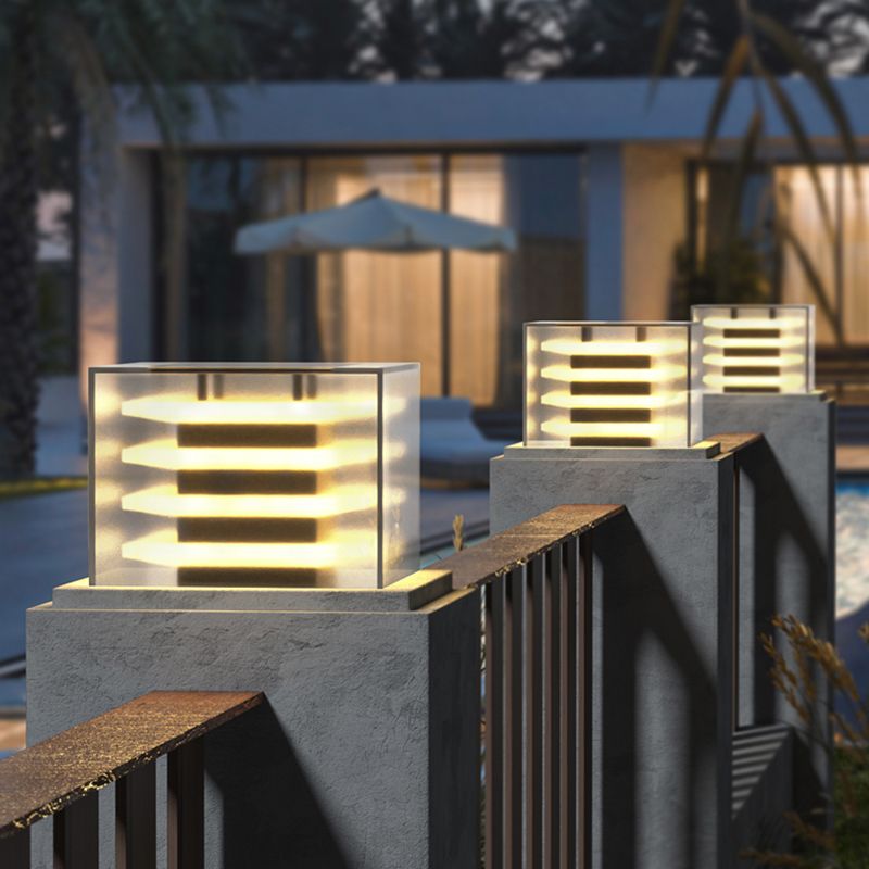 Riley Außensockelleuchte Durchsichtig, Breite 15/25/30/41/51CM - Lumpaz