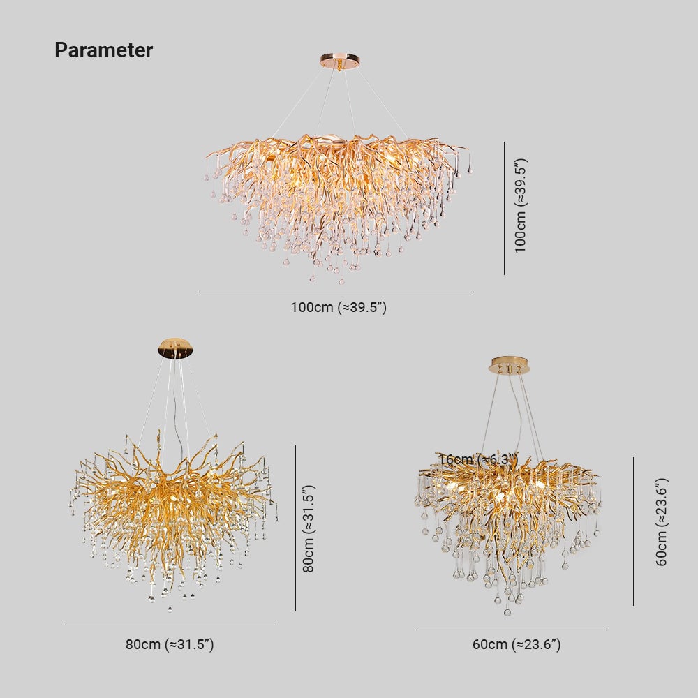 Colon Kronleuchter Quastenförmige, ∅60CM/80CM/100CM - Lumpaz