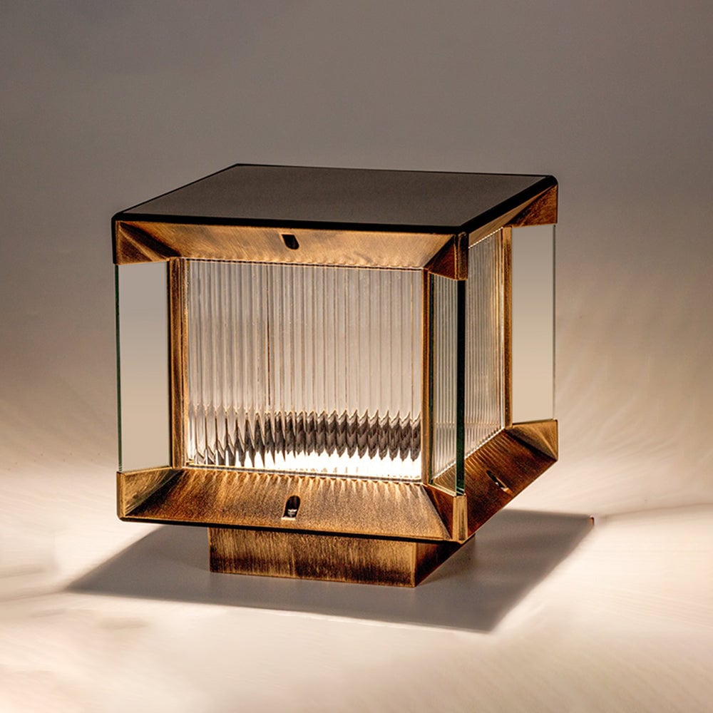 Riley Minimalistisch Außensockelleuchte Solar 2 Farben, 16CM /24CM/30CM Lang - Lumpaz