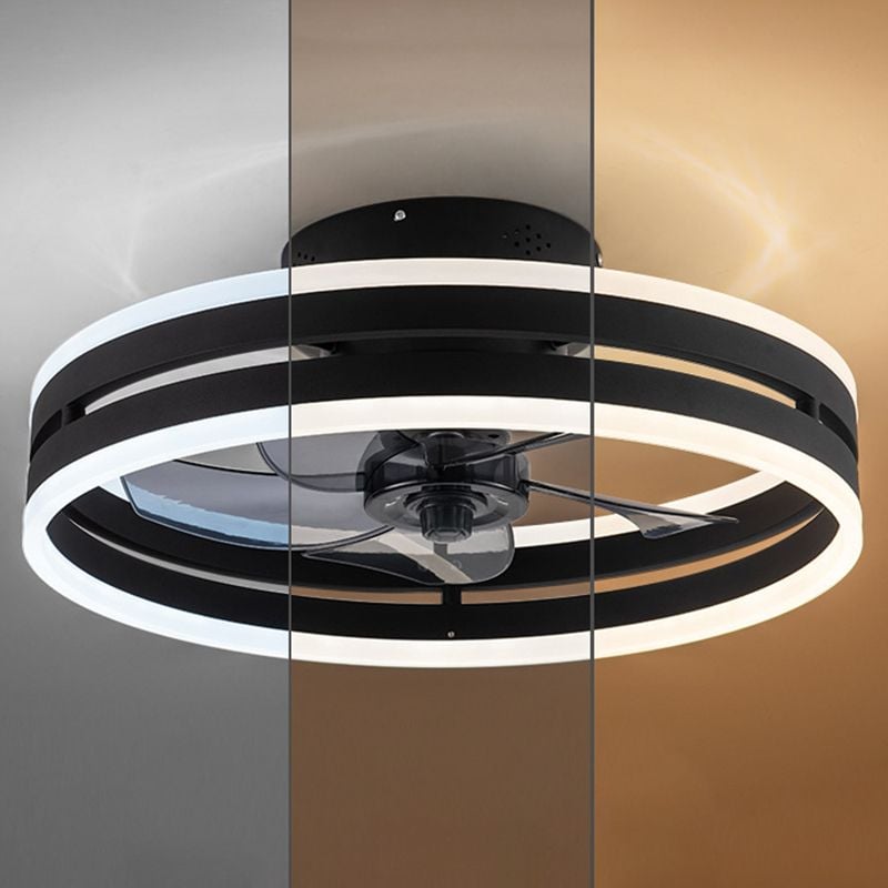 Alessio Deckenventilator mit Beleuchtung Doppel-Layer, 2 Farben, ∅40/50CM - Lumpaz