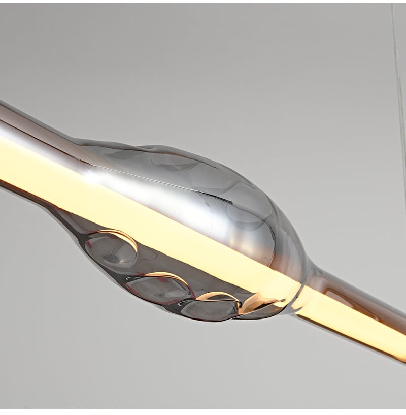 Edge Pendelleuchte, Metall & Glas, 2 Farben,121CM Lang - Lumpaz