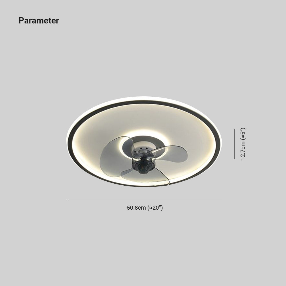 Morandi Deckenventilator mit Beleuchtung, 5 Farben, ∅40/50CM - Lumpaz