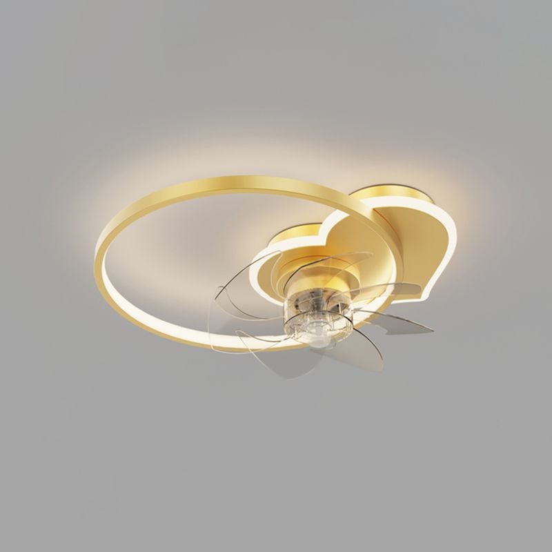 Arisha Deckenventilator mit Beleuchtung 2/3/4/5 Ringe, 2 Farben, ∅45/55/60/80CM - Lumpaz