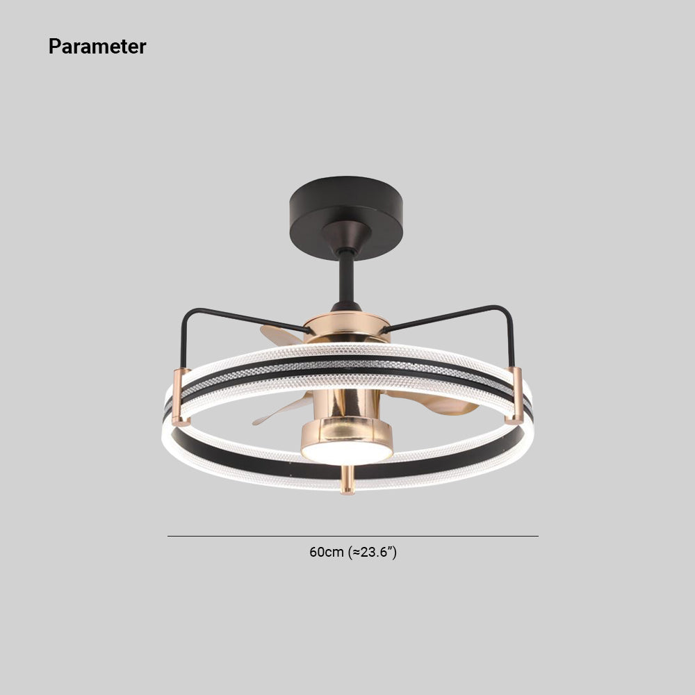 Kelley Deckenventilator mit Beleuchtung, 2 Stile, ∅60CM - Lumpaz