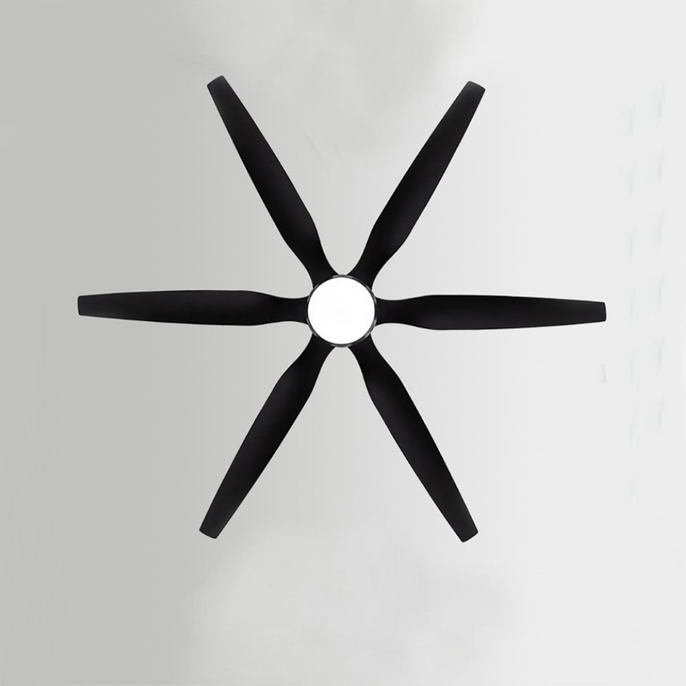 Haydn Deckenventilator mit Beleuchtung Weiß & Schwarz 6-Blatt, ∅137/167CM - Lumpaz