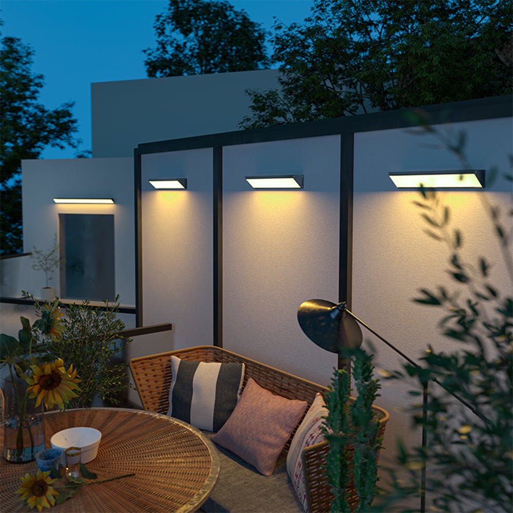 Edge Außenwandleuchte Dreieck, Solar, 40/80/100CM Lang - Lumpaz