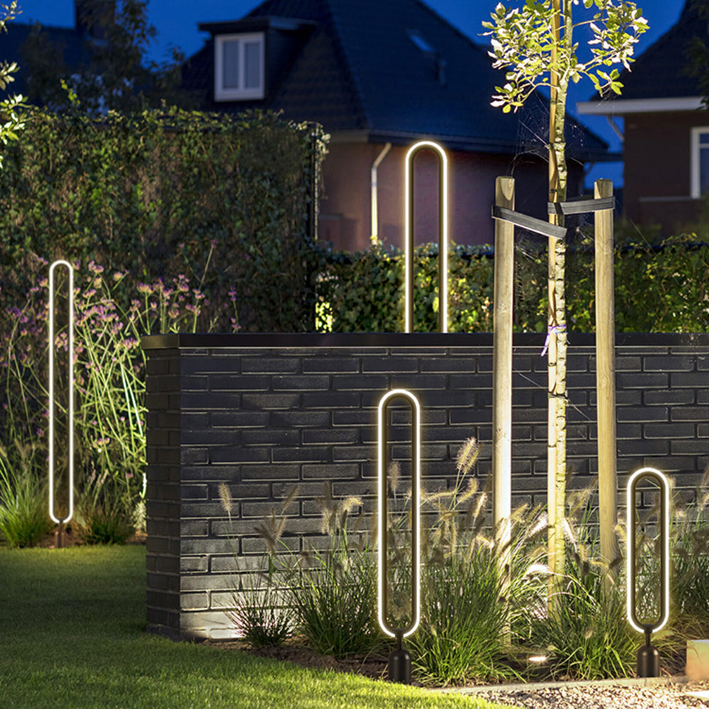 Pena Oval Außen-Pollerleuchte Solar, 40/60/120CM Lang - Lumpaz