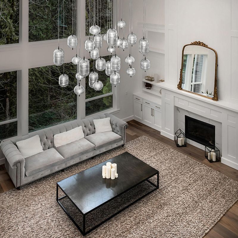 Hailie Pendelleuchte, 2 Farben, 20CM/24CM/30CM Lang - Lumpaz