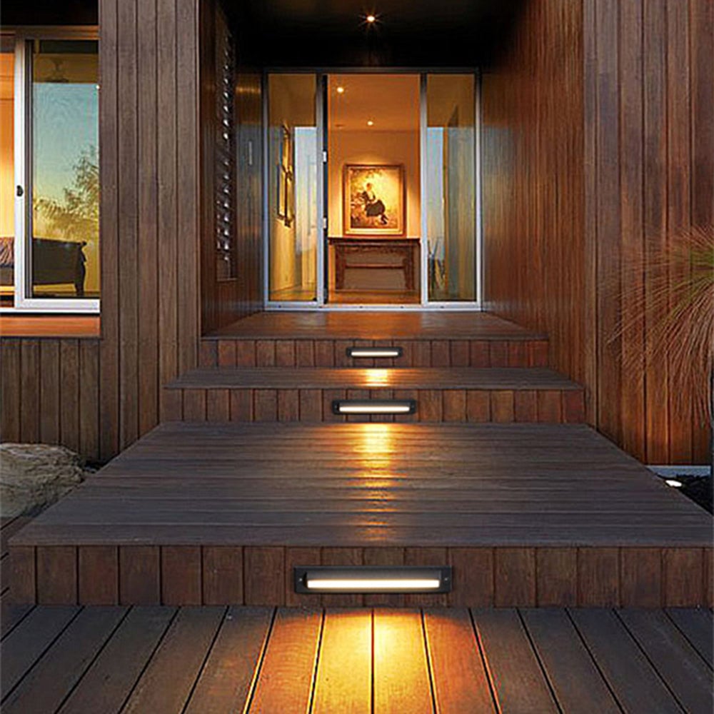 Orr Rechteck Außen-Treppenleuchte, 30CM Lang - Lumpaz