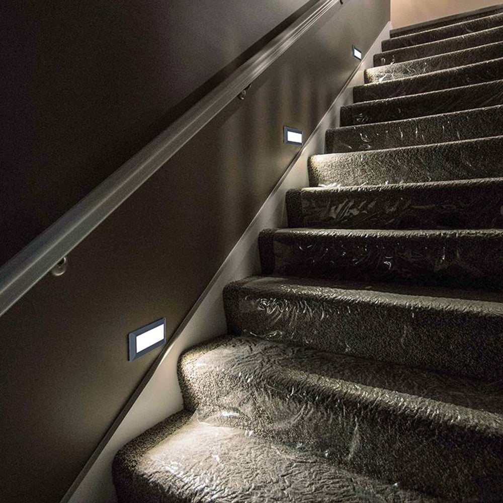 Orr Rechteck Treppenleuchte, 2 Stile, 23CM Lang - Lumpaz