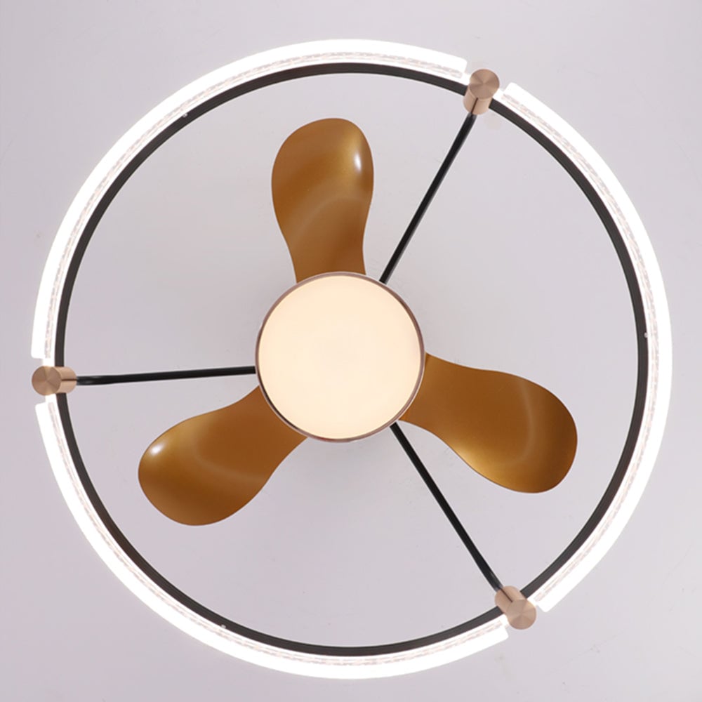Kelley Deckenventilator mit Beleuchtung Aluminium & Metall, ∅60cm - Lumpaz