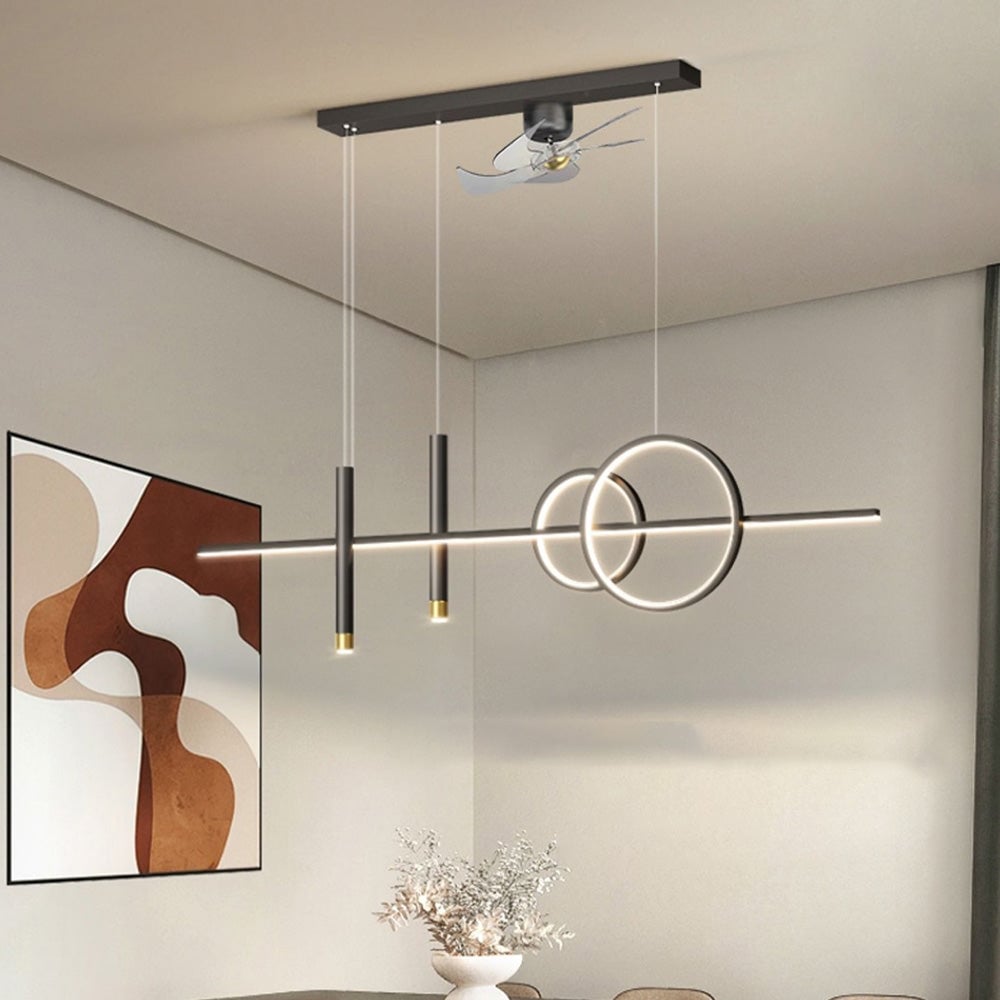 Madina Deckenventilator mit Beleuchtung 6 Stile, ∅100CM - Lumpaz