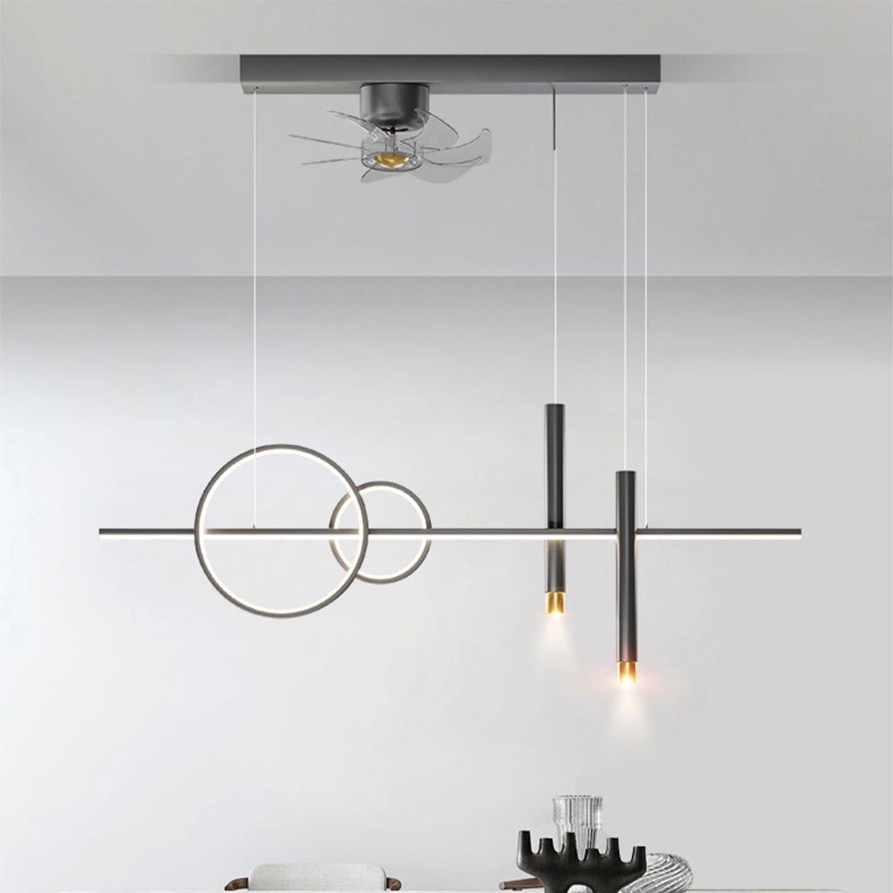 Madina Deckenventilator mit Beleuchtung 6 Stile, ∅100CM - Lumpaz