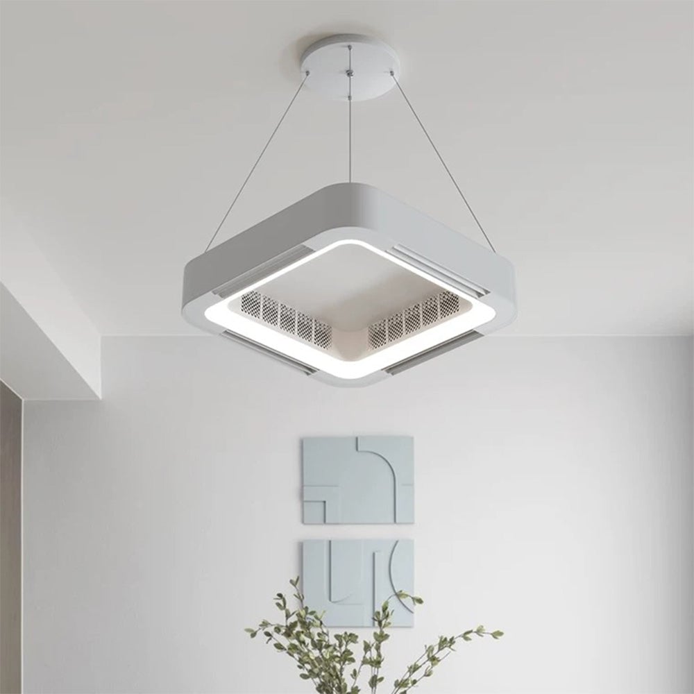 Quinn Deckenventilator mit Beleuchtung Weiß, 2 Stile, ∅58CM - Lumpaz