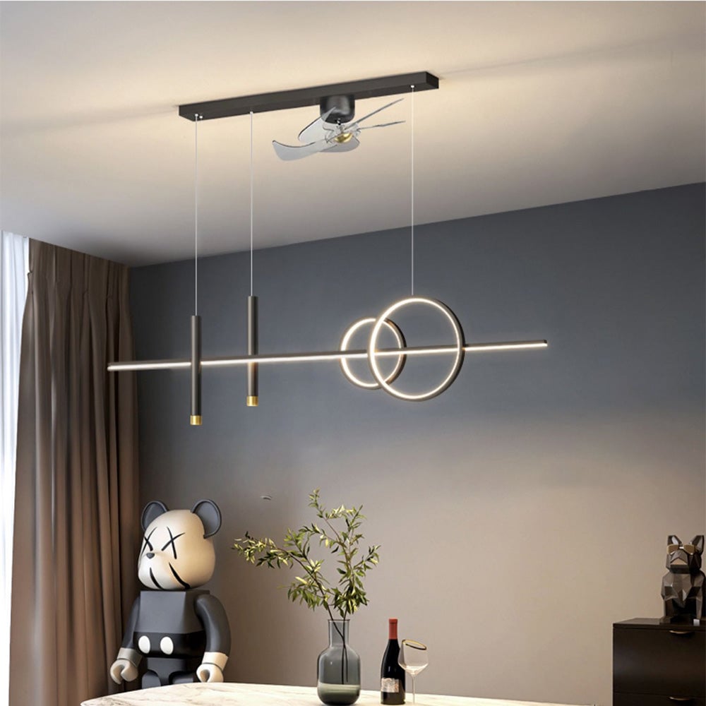 Madina Deckenventilator mit Beleuchtung 6 Stile, ∅100CM - Lumpaz