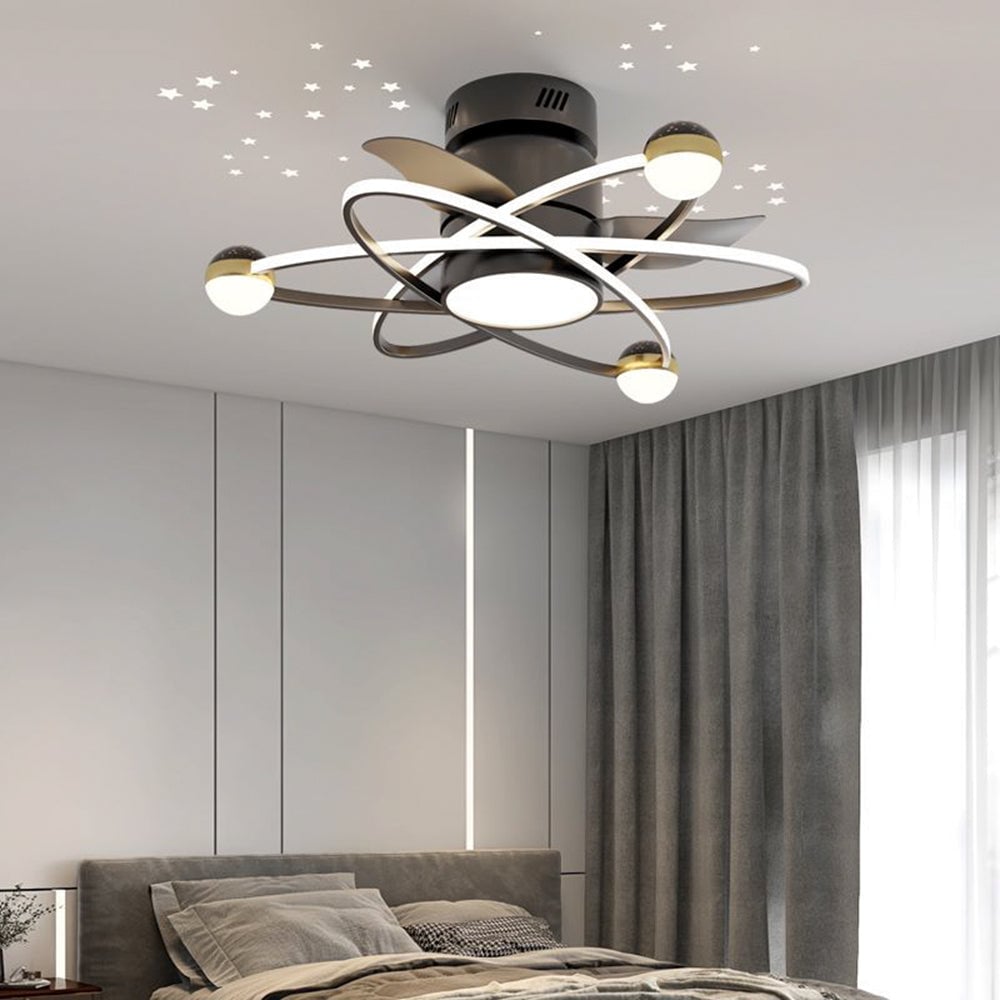 Kelley Deckenventilator mit Beleuchtung, 3 Farben, ∅65CM - Lumpaz